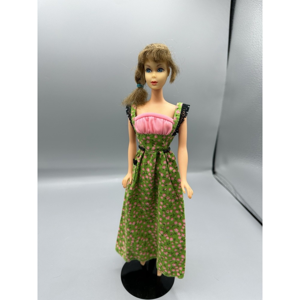 vtg 1966 1967 Twist n Turn BARBIE mod era TNT 1160 brown hair See Pictures